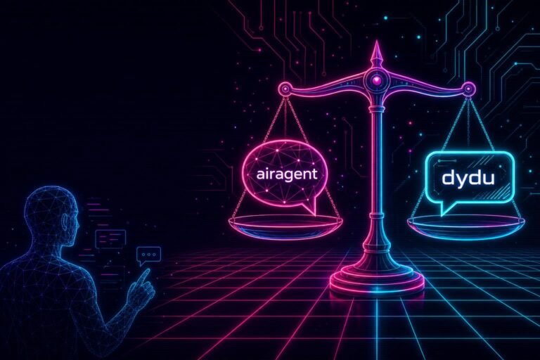 découvrez les différences entre airagent et dydu pour choisir l'agent conversationnel idéal adapté aux besoins de votre pme. comparez fonctionnalités, simplicité d'utilisation et tarifs pour faire le meilleur choix.