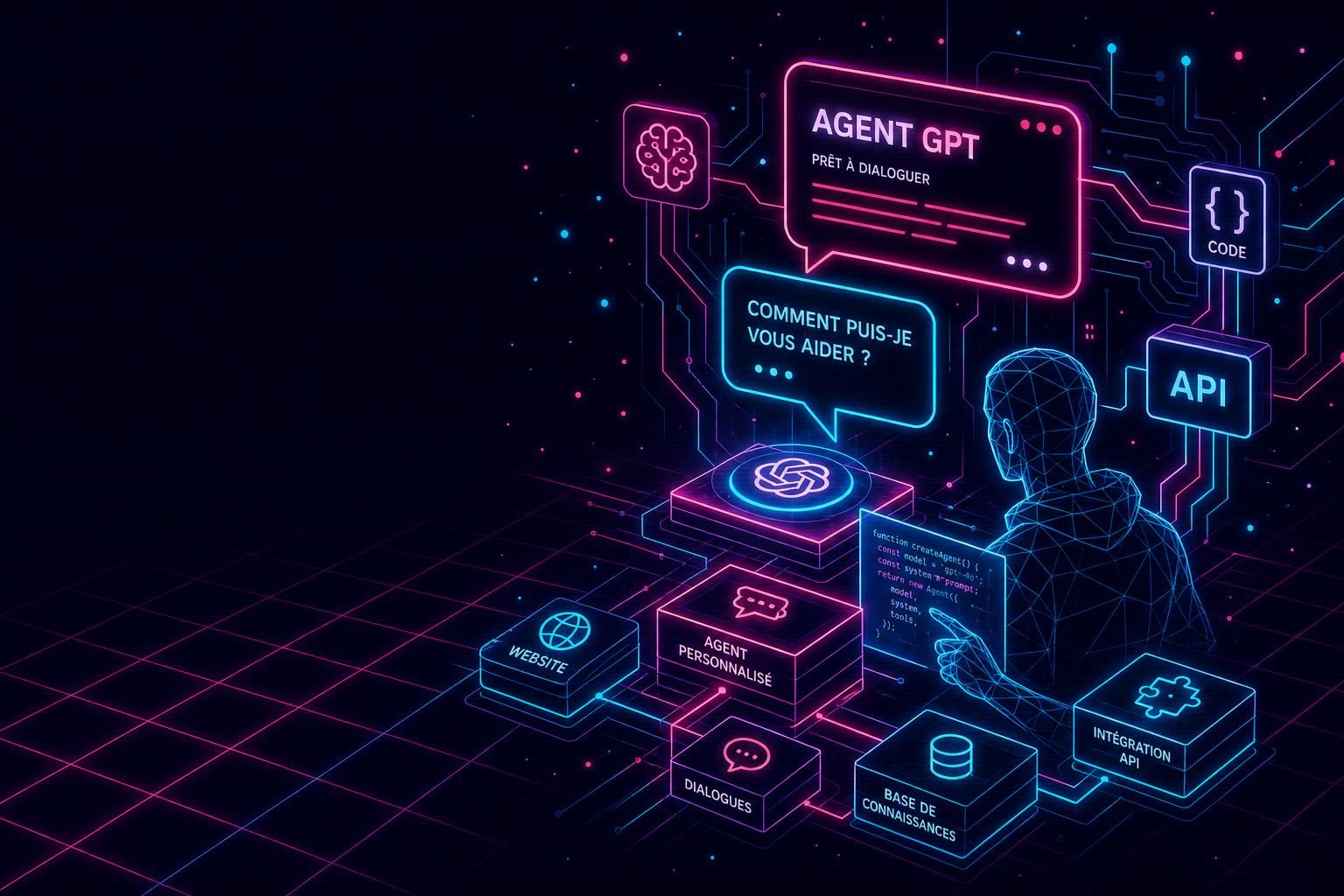 découvrez comment créer votre propre agent gpt avec l'api chatbot openai pour intégrer une intelligence conversationnelle avancée à votre site web facilement et efficacement.
