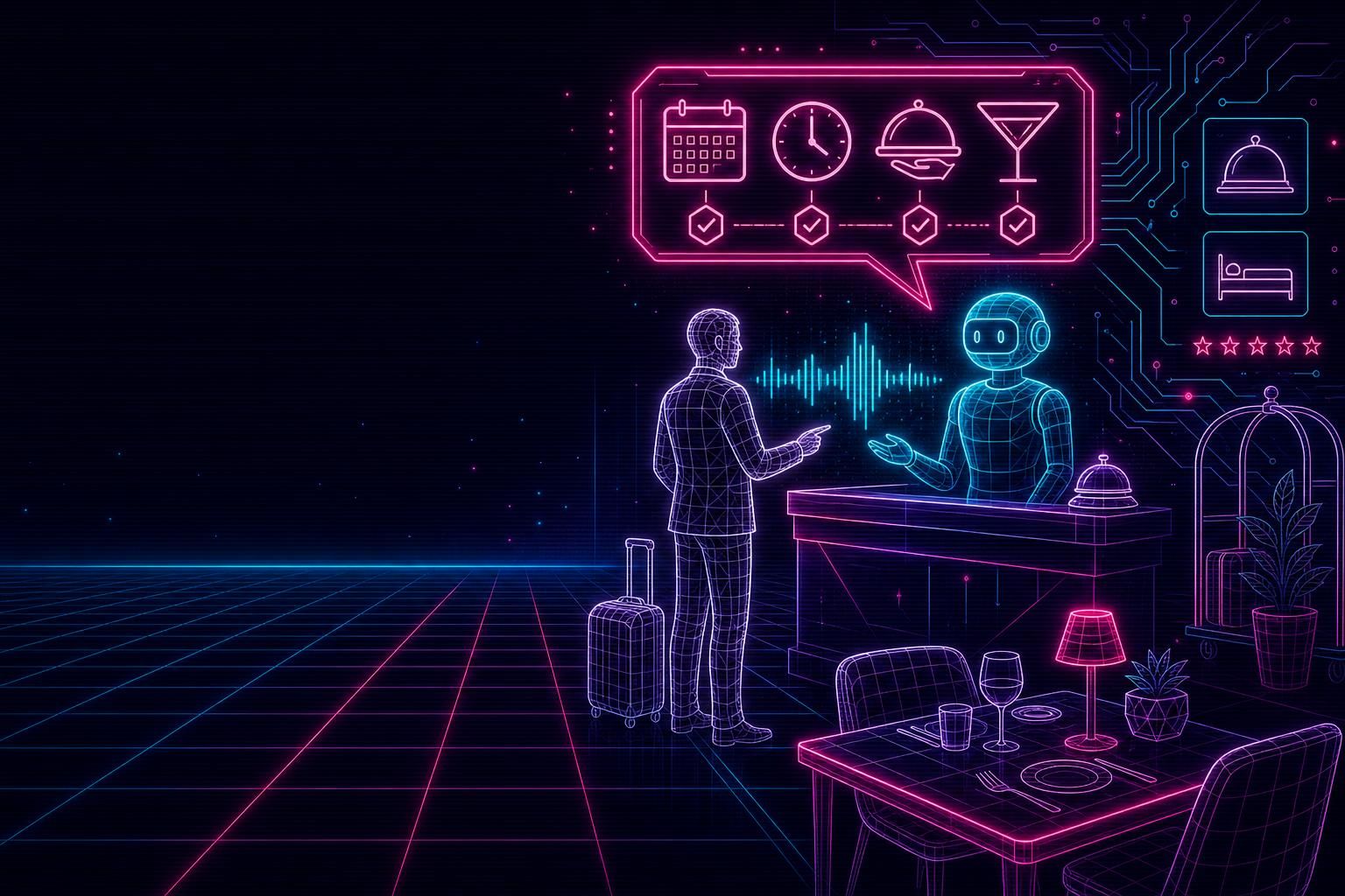 optimisez la gestion de votre établissement avec notre chatbot spécialisé en restauration et hôtellerie, offrant des réservations automatisées 24/7 pour une expérience client fluide et efficace.