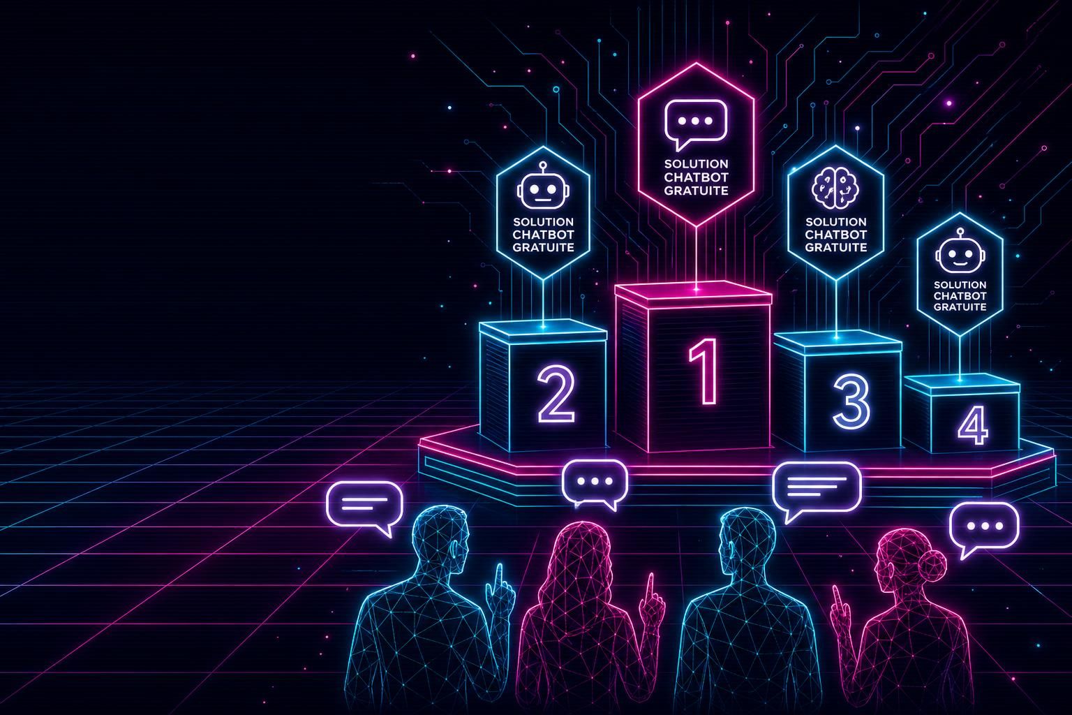 découvrez notre sélection des 4 meilleurs chatbots gratuits en français pour démarrer facilement sans frais. solutions simples et efficaces pour améliorer vos échanges.